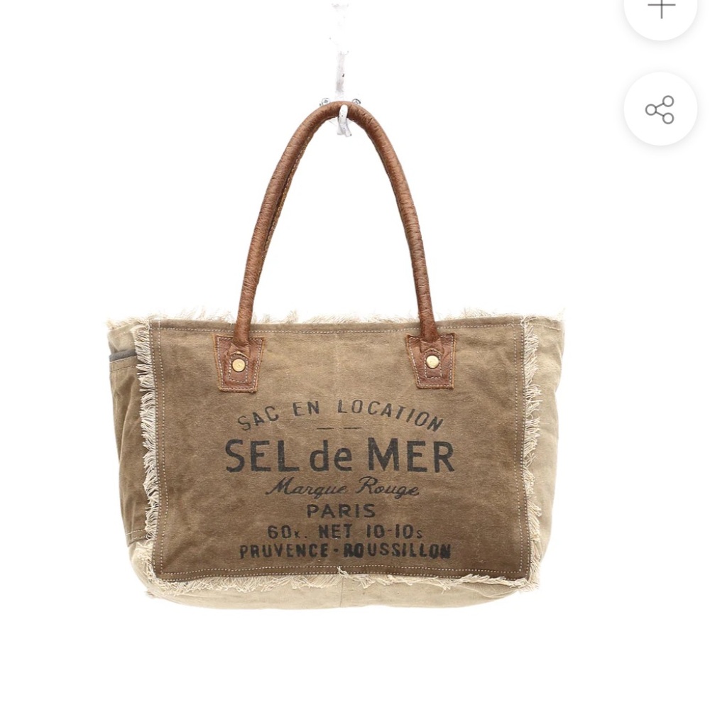 sel de Mer Myra bag canvas and leather